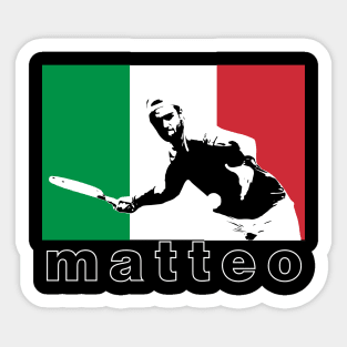 Matteo Berrettini of Italy tennis player Sticker